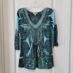 One World Top Tunic, Embellished, Small